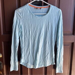 Icebreaker Light Blue Long Sleeve Women's Top